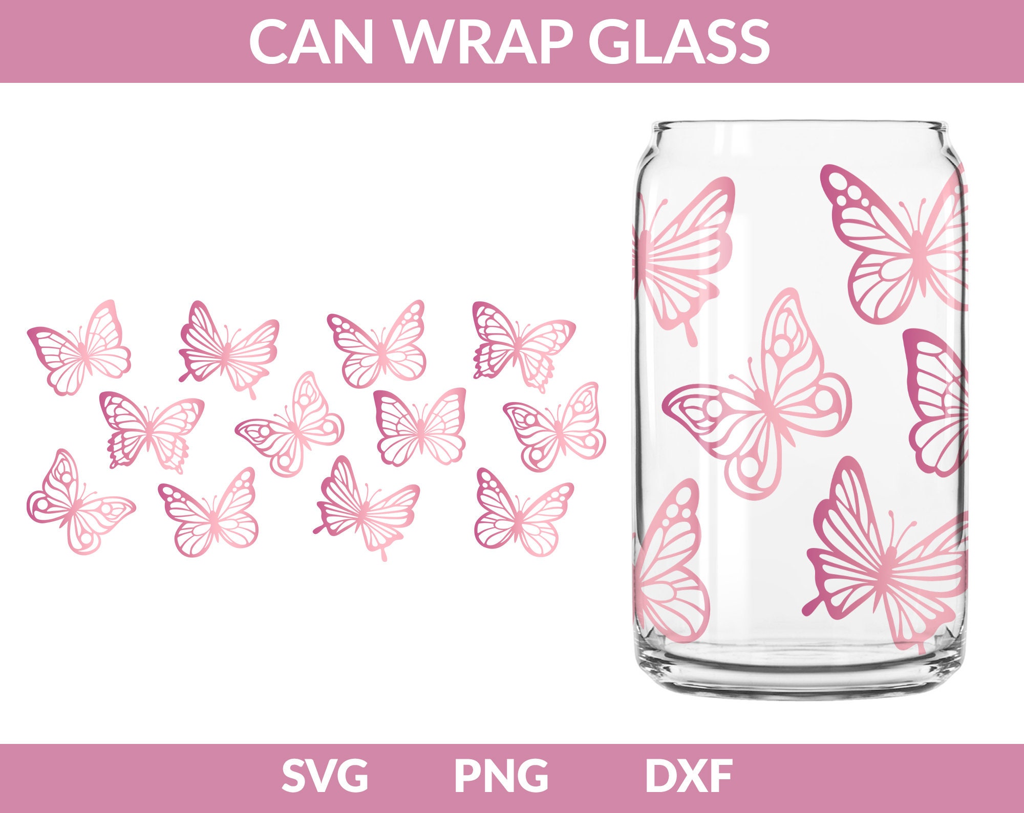 Butterfly Full Wrap with Logo Svg, Starbucks Svg, Coffee Ring Svg