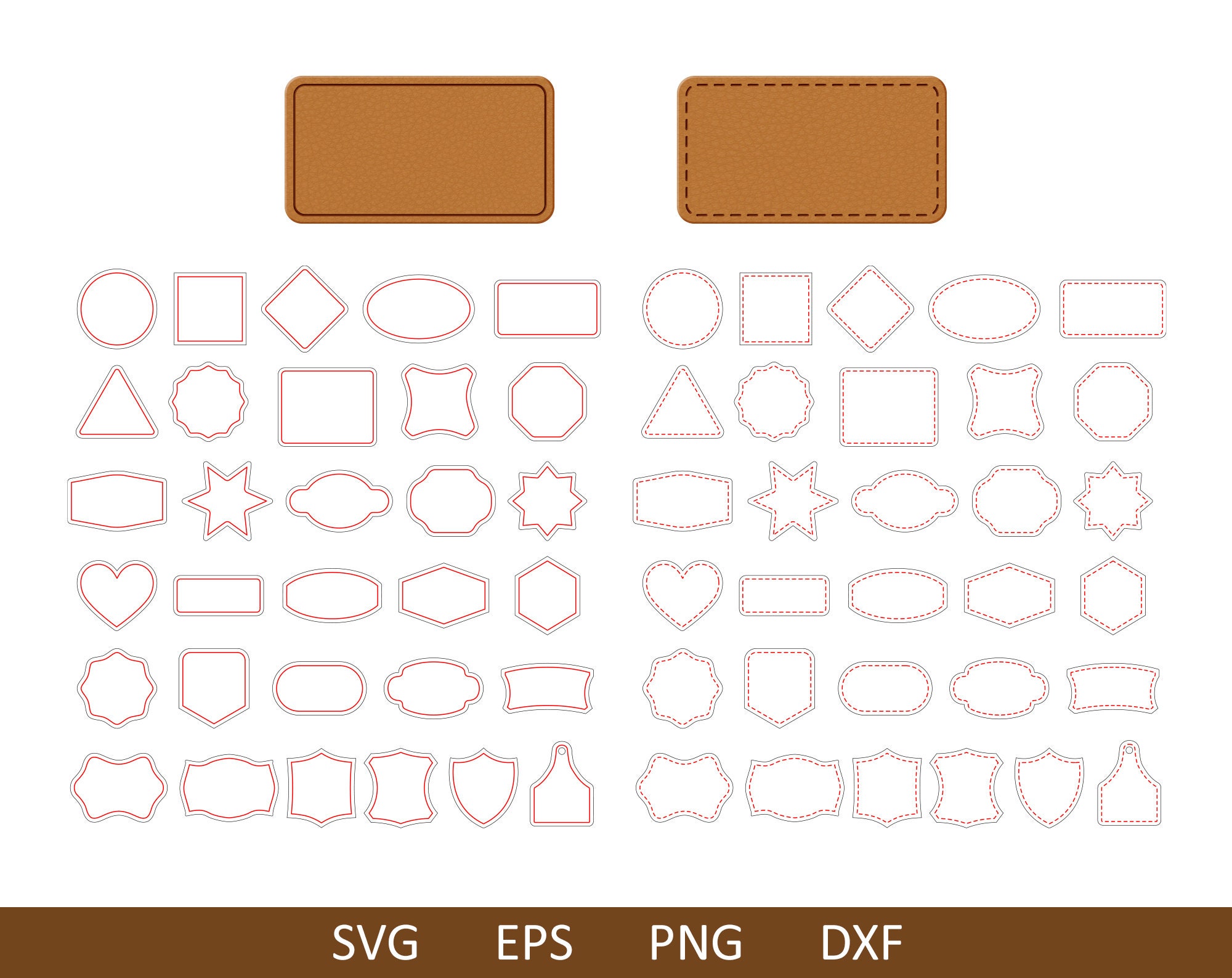 Hat Patch SVG Bundle for Leatherette and Leather. Laser Cut File –  CraftedSupplies