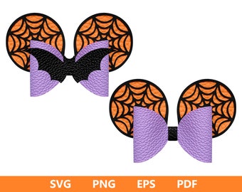 Spiderweb Bow SVG, Halloween Bow SVG, Bow Pattern Svg, Halloween Cricut SVG, Lave Bow Svg, Cricut Cut Files, Bow Collection Svg, Hair Bow