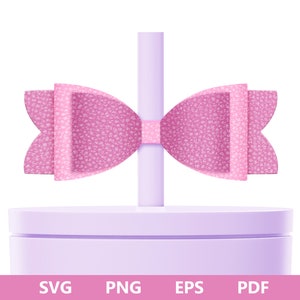 Straw Topper Bow SVG Bow Template SVG Designs for Cricut - Etsy Singapore