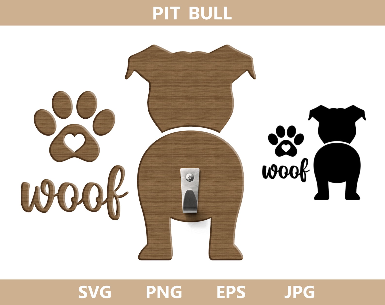 Pit bull Dog Svg Pitbull Dog Butt Hook Svg File Pitbull Svg | Etsy