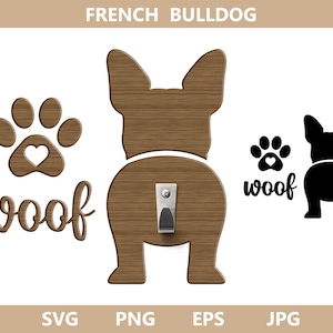 Bulldog francese cane Svg, Bulldog francese cane gancio posteriore Svg File, Bulldog francese Svg Silhouette, Bulldog francese svg, posteriore del cane, png, jpg