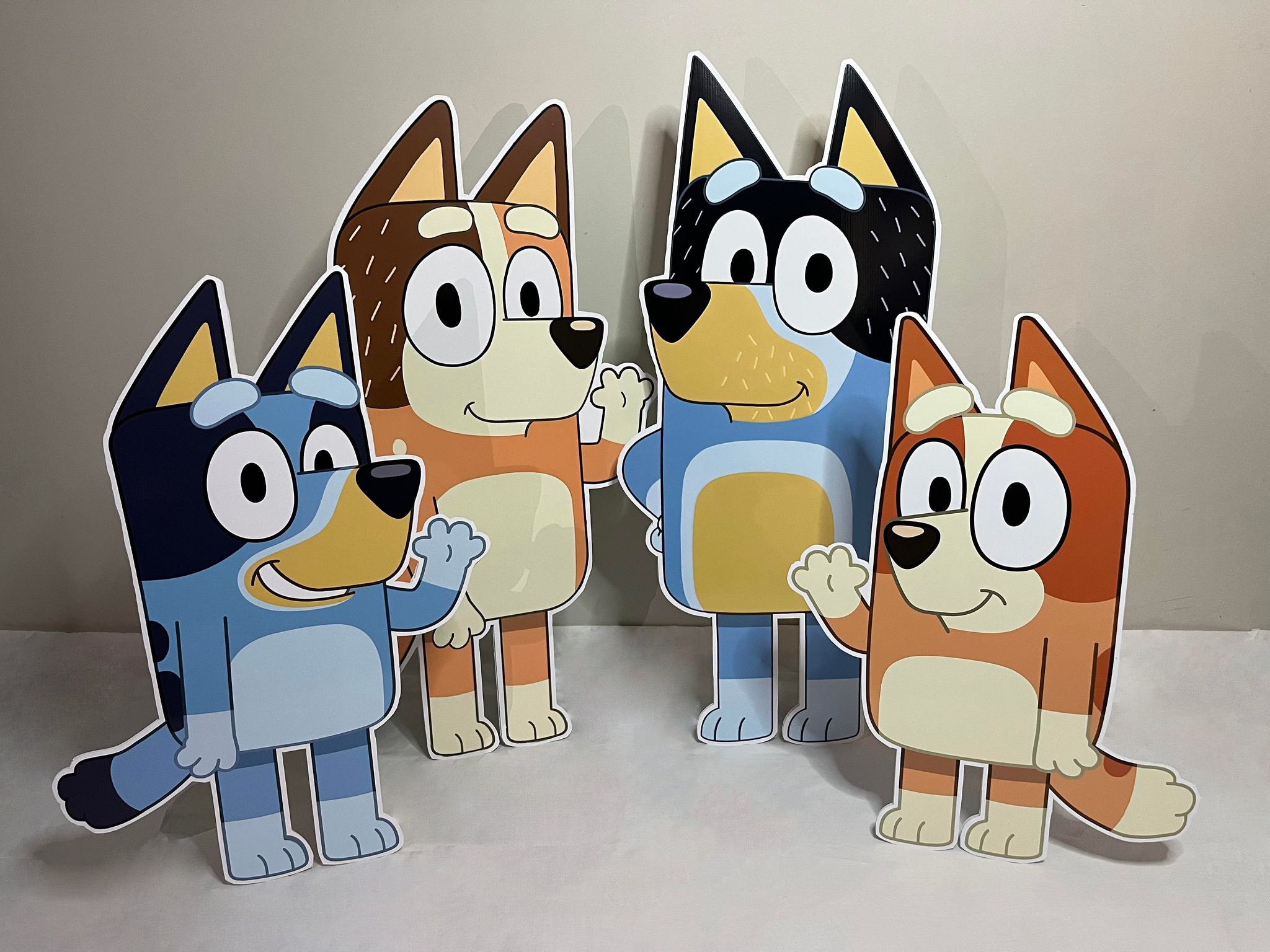 Bluey Bluey and Bingo Cutout Party Character Cutout Prop Etsy UK