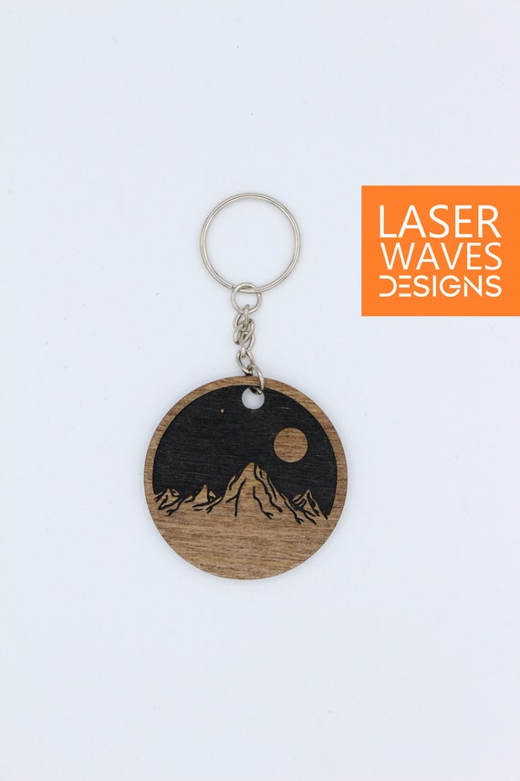 wood keychain deer engraved wood art engraved wood keychain custom art wood wooden art Deer keychain hunting keychain wooden gifts