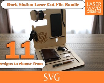 Charging Dock Station SVG, Laser Cut File Bundle