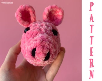 Häkelanleitung Schwein, Häkelanleitung, Stress Ball Häkelanleitung, Schwein Plushie, Amigurumi Schwein, digital download