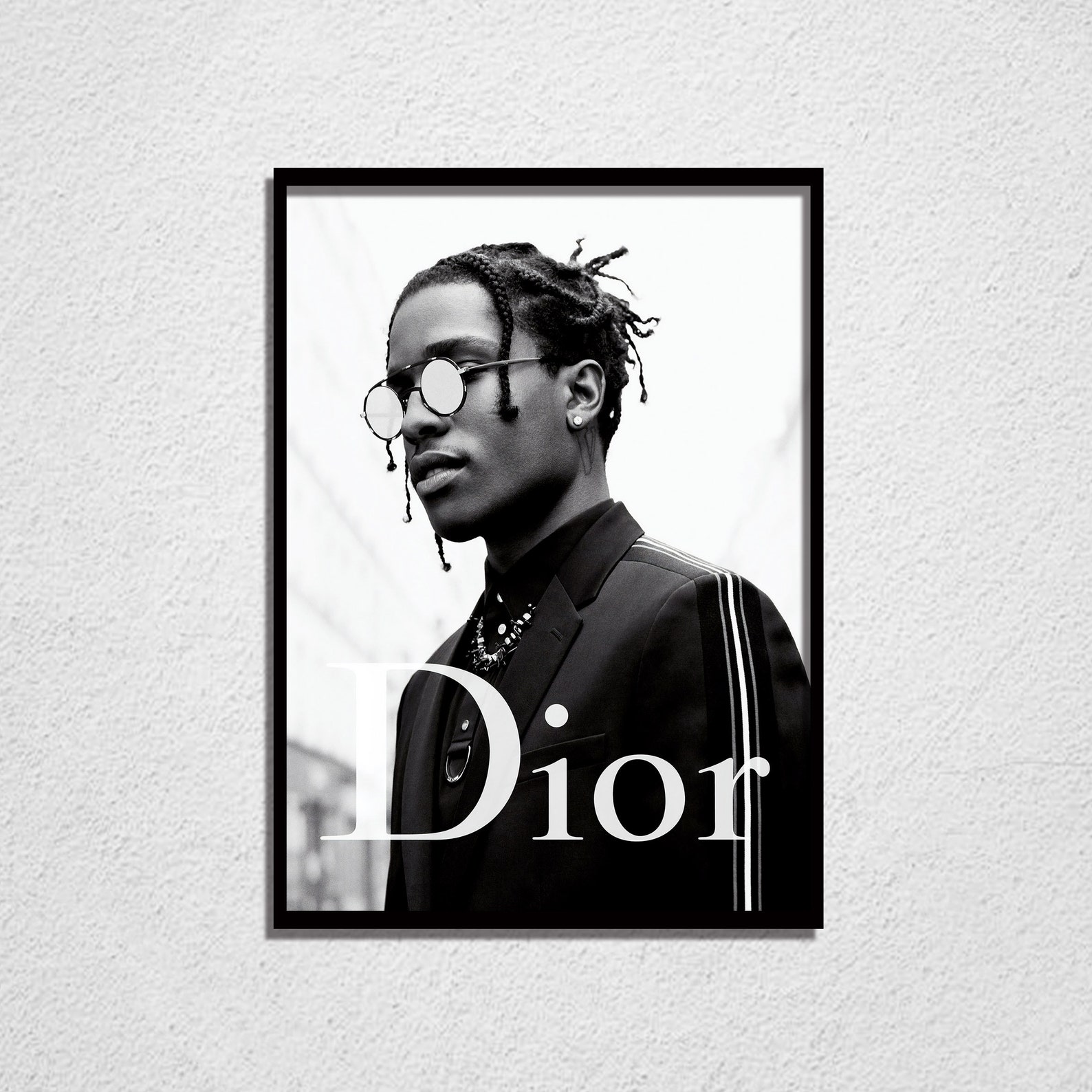 Dior x Asap Rocky Wall Art Luxury Poster Asap Rocky Print Etsy