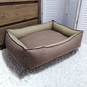 Cozy Pet Lounger. Dog Bed - XXS-XXL Sizes.   Washable Cushion for Puppies. Small to Large Breed Dog Bed. Dog Accessories. Pet lover Gift