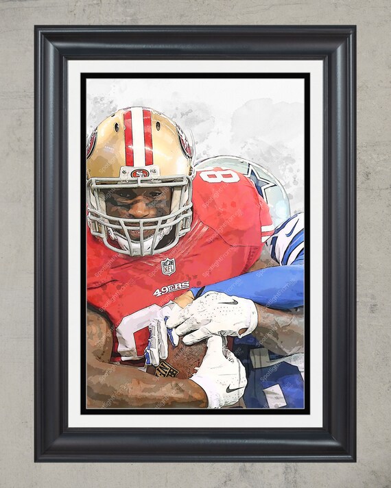 San Francisco 49ers Vernon Davis NFL Framed Poster Print Football Wall Art  - Etsy