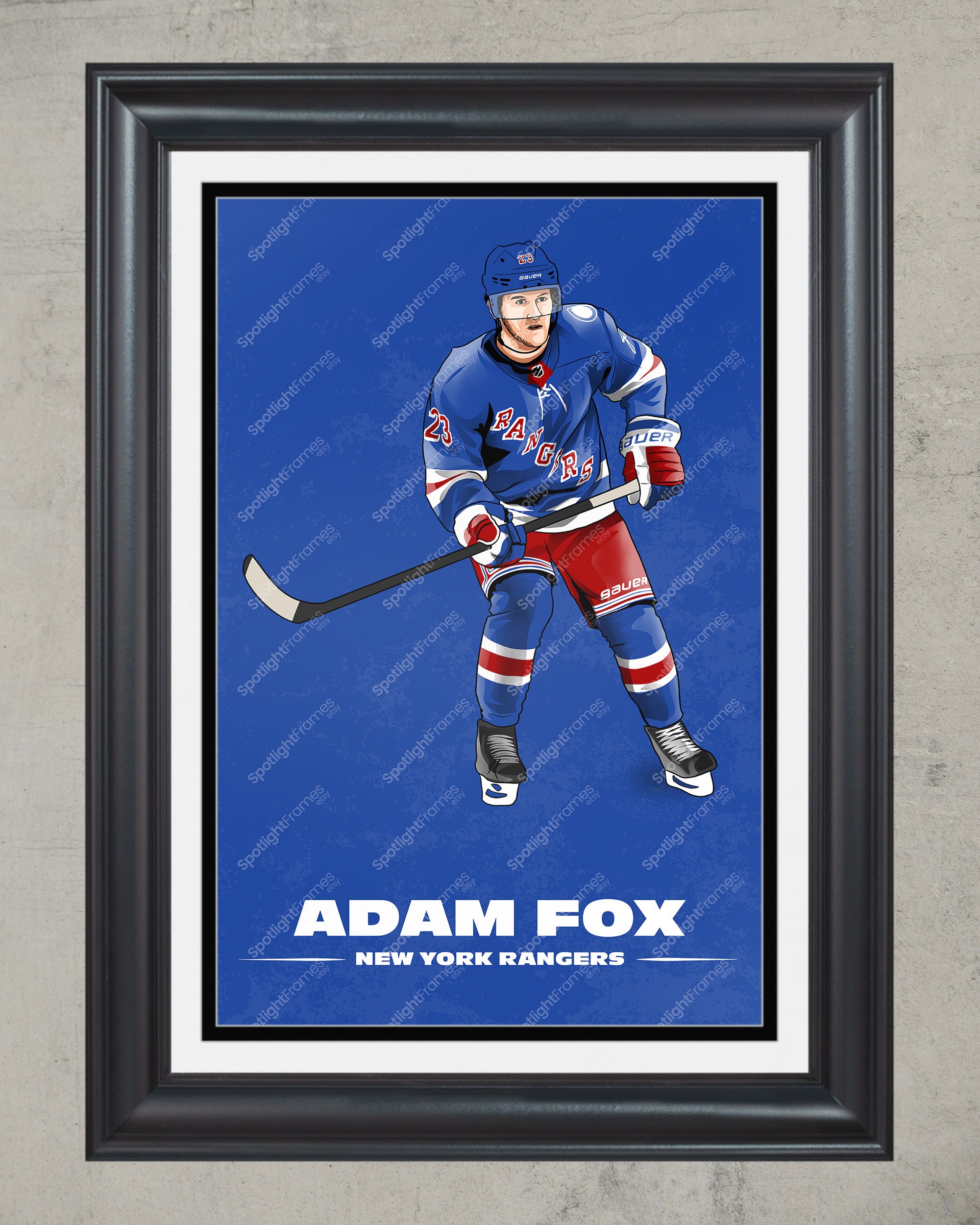 Download Adam Fox White New York Rangers Wallpaper