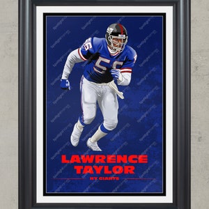 Lawrence Taylor Football Canvas Poster Bedroom Decor Sports Landscape  Office Room Decor Gift Unframe: 16x24inch(40x60cm)