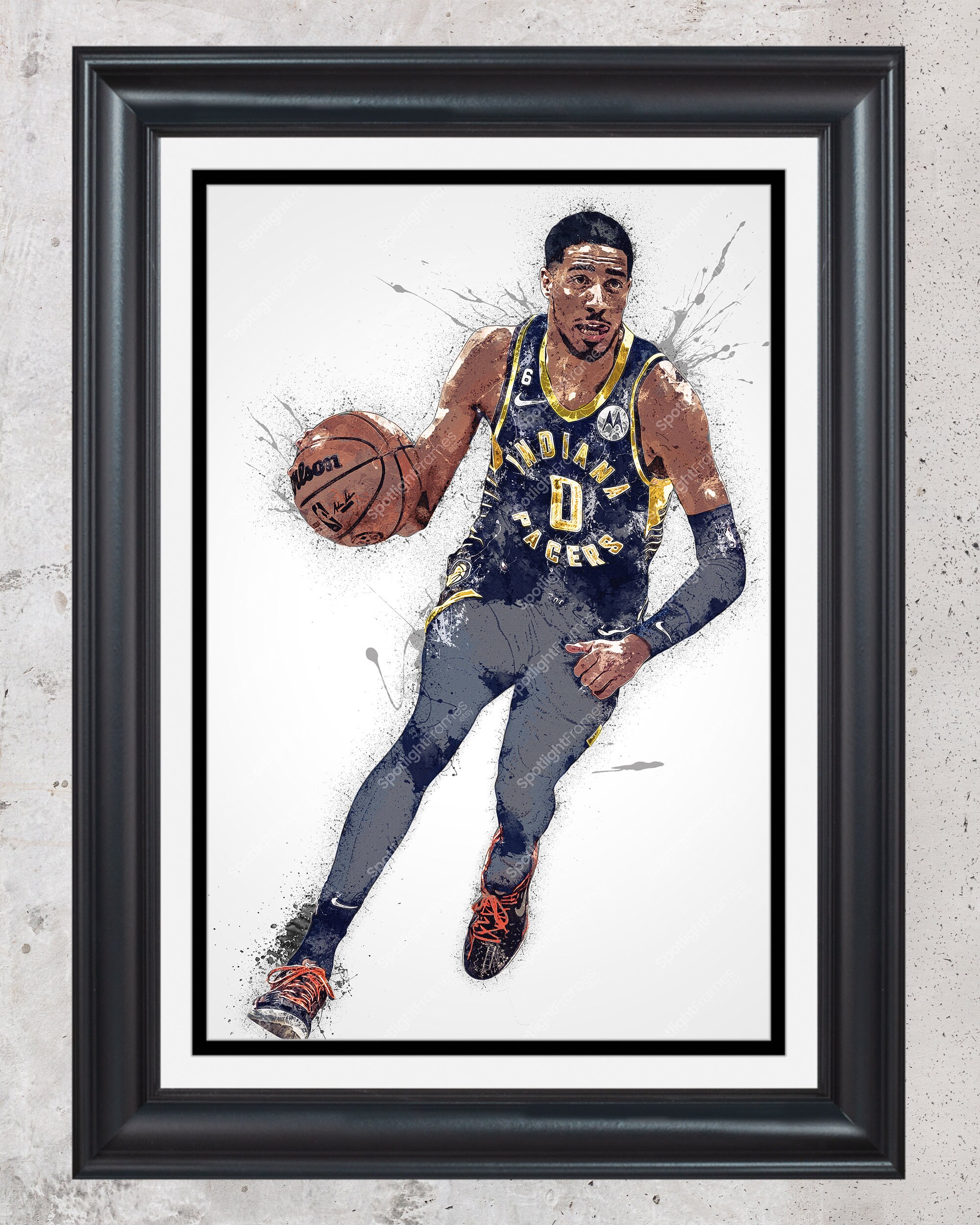  Tyrese Haliburton Basketball Poster Art Canvas Art