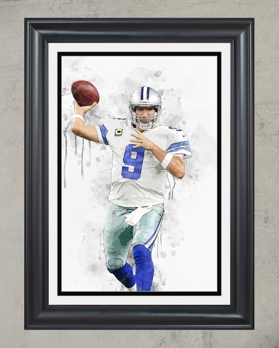 Dallas Cowboys Tony Romo NFL Framed Poster Print Football Wall -    Denmark