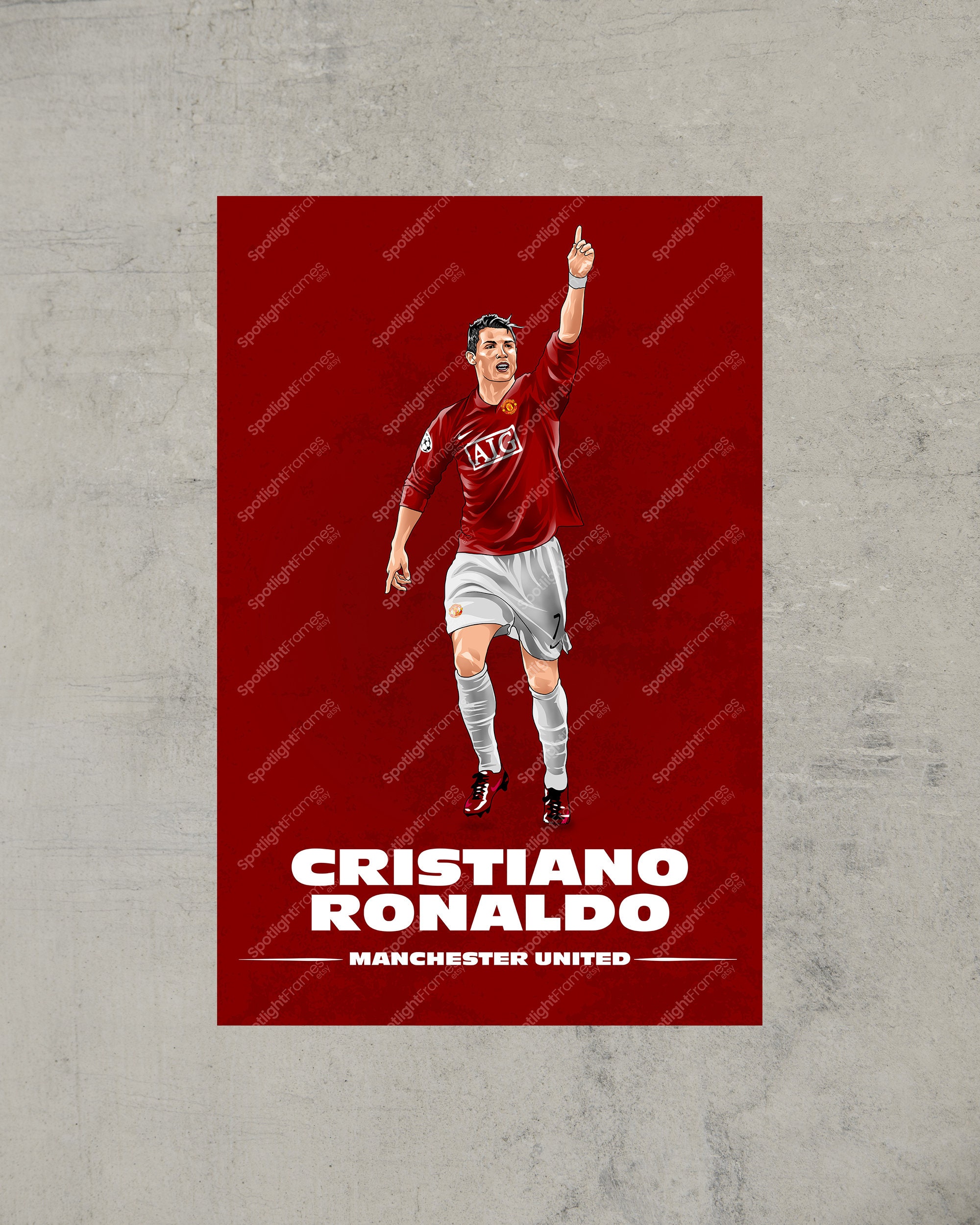 CR7 POSTER, CRISTIANO Ronaldo Poster, Glowing Football Prints Manchester  United, Nba Poster, Home Decor Wall Art Print, Football Soccer Gift -   Canada