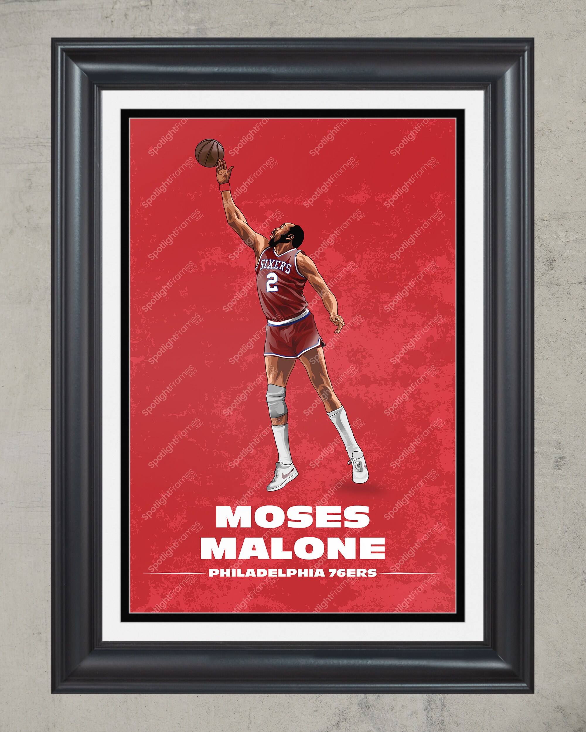 Moses malone cheap nike poster