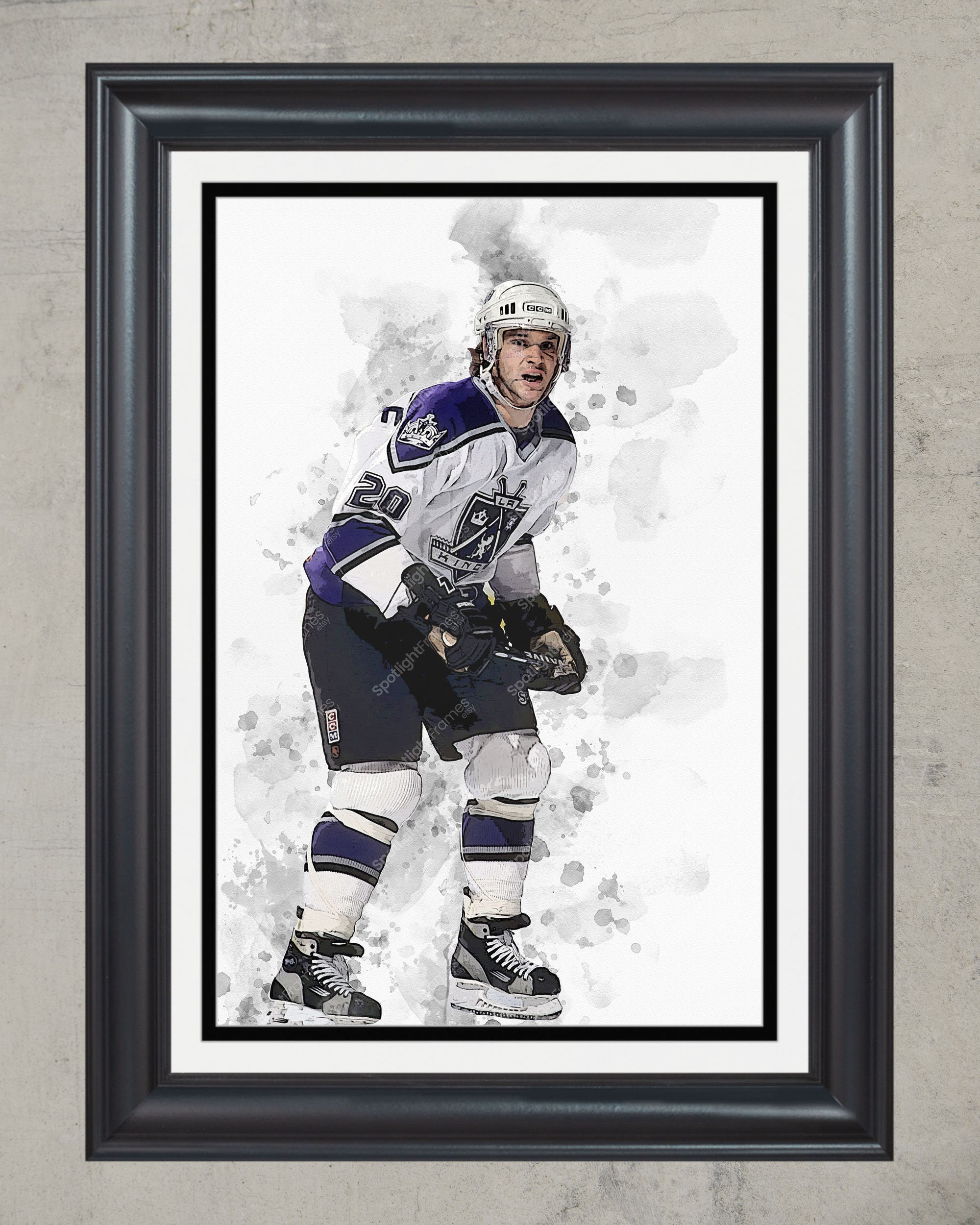 Minimalist Bailey Los Angeles Kings Mascot Fine Art Print 