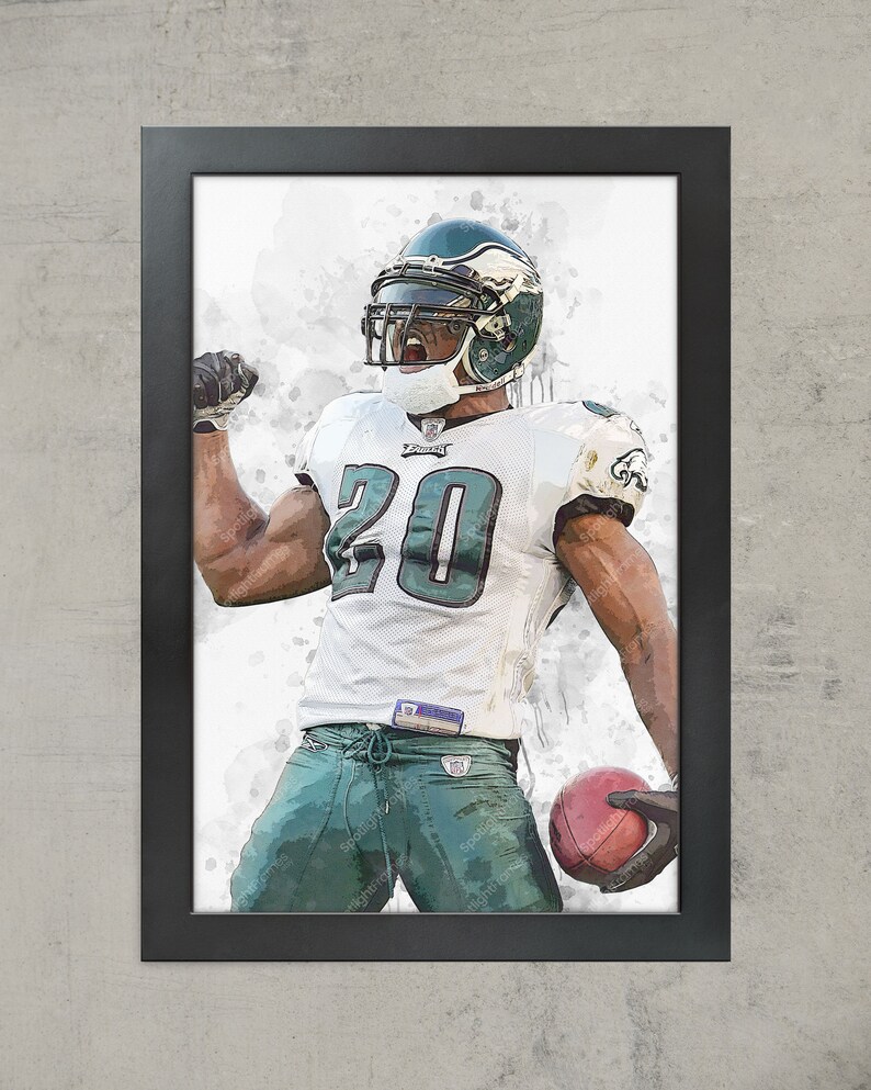 Philadelphia Eagles Brian Dawkins NFL Framed Poster Print Football Wall