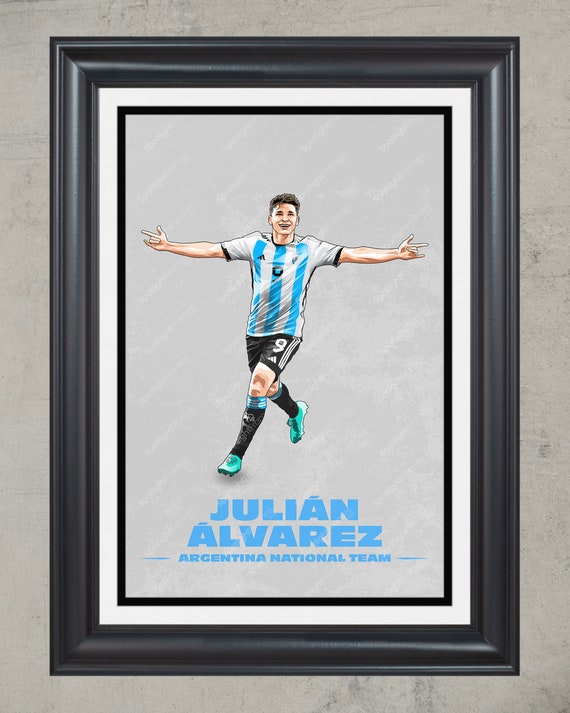 Julián Álvarez Poster Argentina National Team Football 