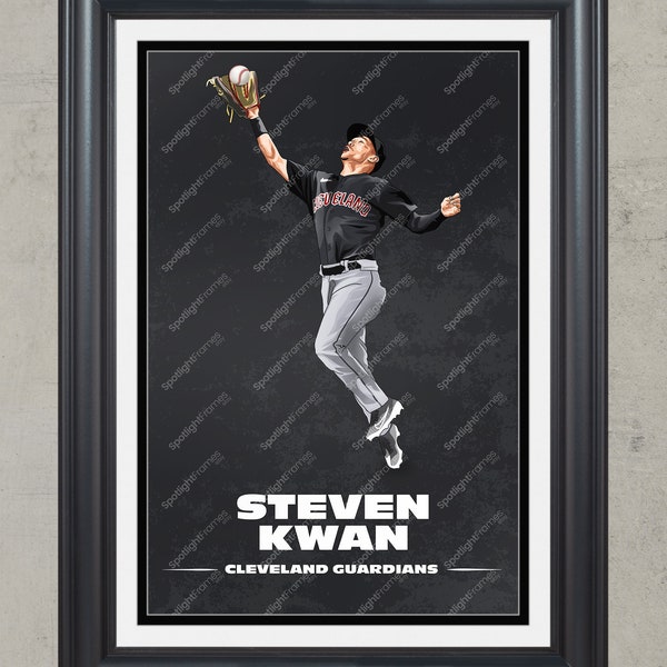 Cleveland Guardians Baseball Wall Art Etsy