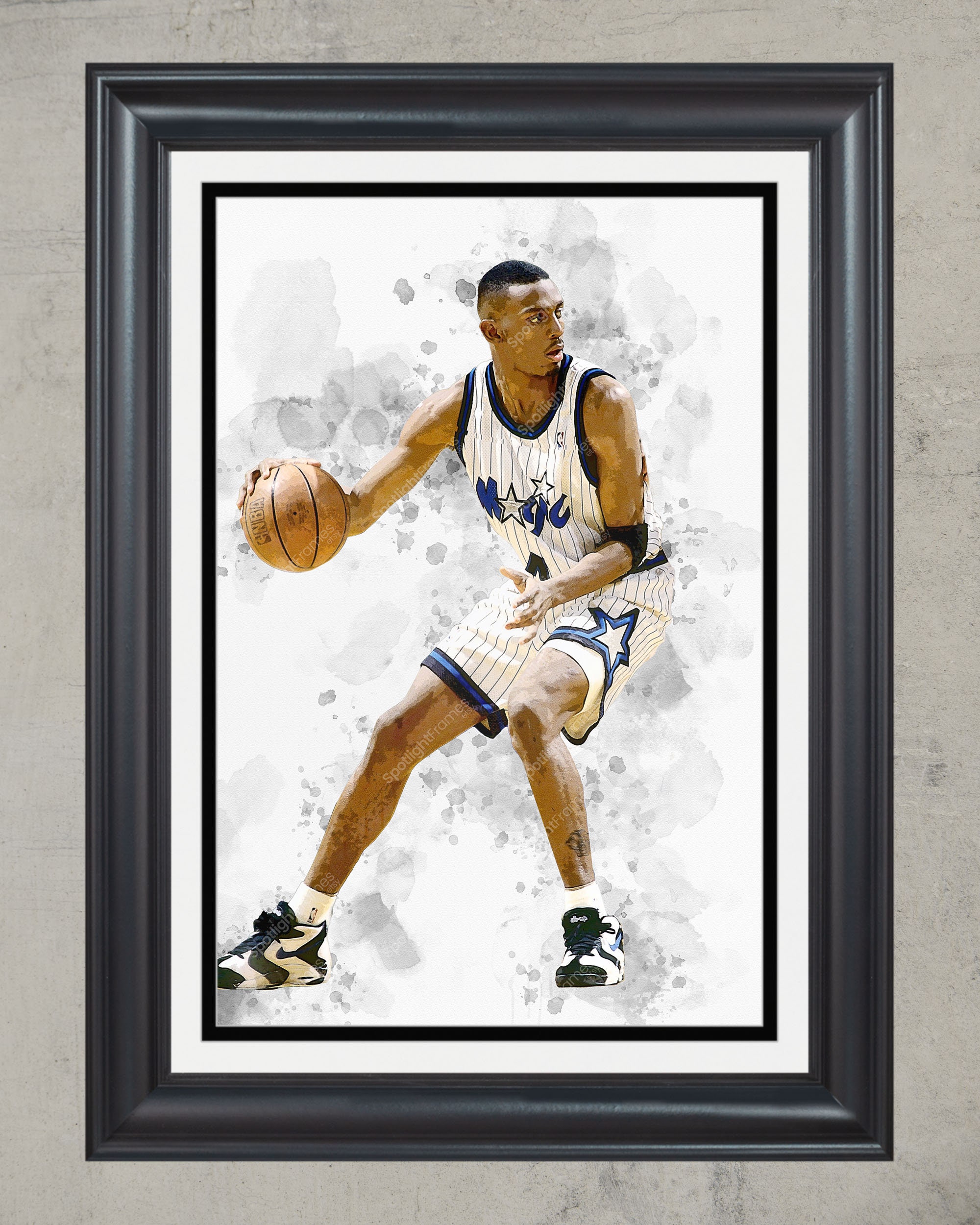 GSANEI Penny Hardaway Magic Dunk Poster Artworks Picture Print Wall Art  Painting Canvas Gift Decor Homes Decorative 08x12inch(20x30cm)