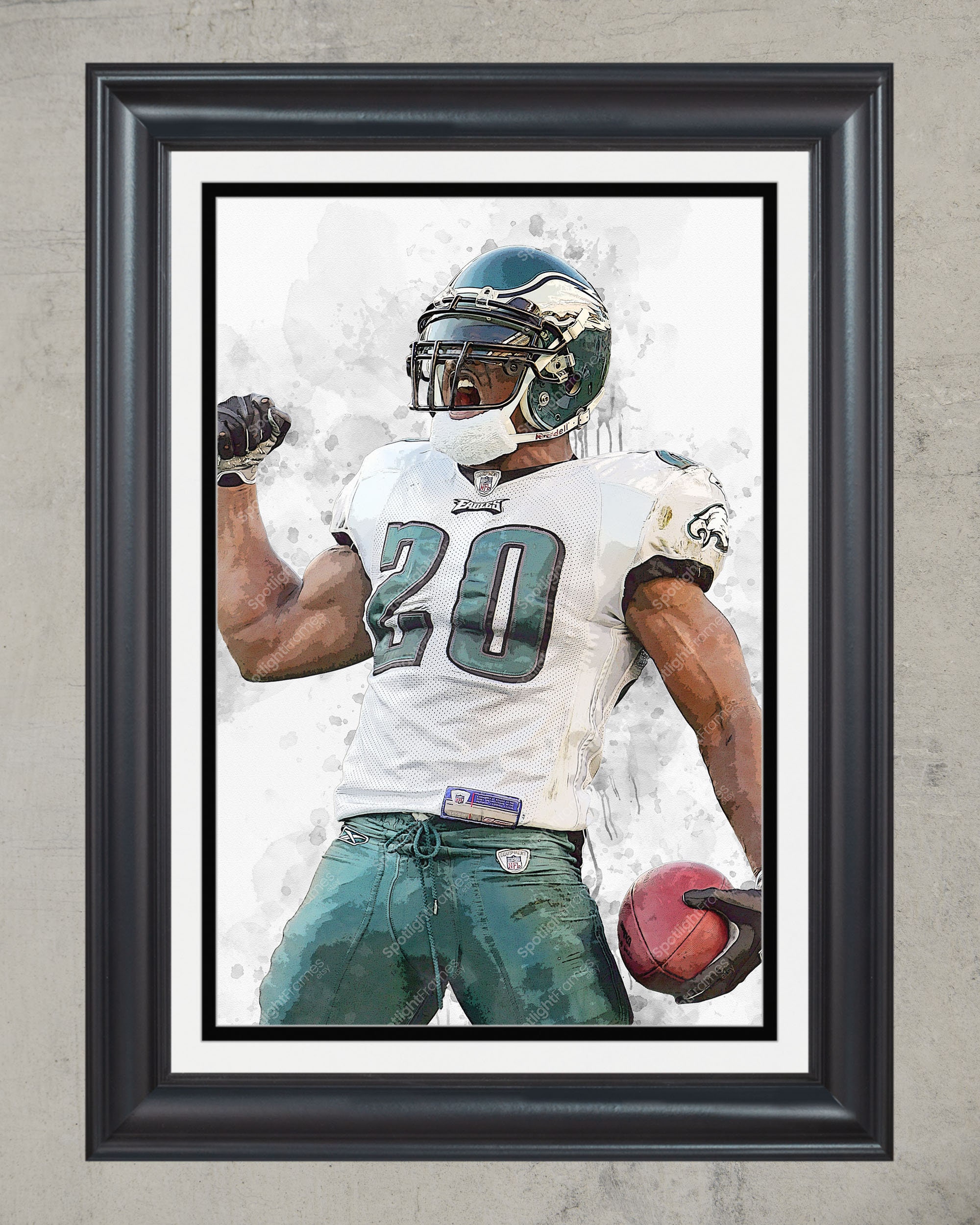 Brian Dawkins Philadelphia Eagles Autographed 16x20 Framed Collage Photo -  Hall of Fame, Weapon X