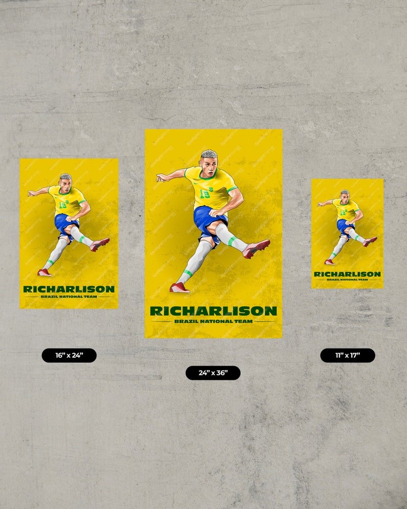 richarlison-poster-brazil-national-team-soccer-framed-wall-art-print