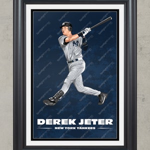  Vintage Look Metal Sign - Yankees Derek Jeter - 8X12 Tin  Plate Wall Decor : Home & Kitchen
