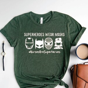 Nurse Hero Shirt, Nurses Super Hero, Nurse Week, Quarantine Shirt, Nursing School Tee, Funny Nursing Shirt, Retro Nurse Shirts