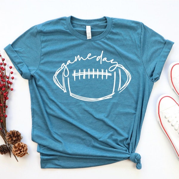 Game Day Football Shirt, Football Shirt, Women Football Shirt, Game Day Shirt, Football Season Tee, Football Team Shirt