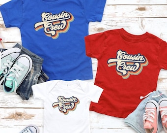 Cousin Crew Shirt: Retro Matching Cousin T-Shirt
