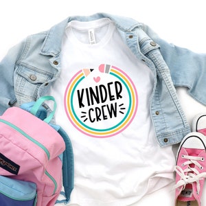 Kindergarten Crew Shirt: Soft Cotton Back to School Tee