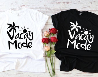 Vacay Mode T-Shirt: Summer Vacation Tee, Family Travel Shirt, Group Matching Tees, Trip Apparel 2026