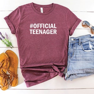 Official Teenager Shirt,  Teen Shirt, Shirt for Teenager Gift, 13th Birthday Gift