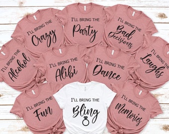 Funny Bachelorette Party Shirts: Bride Squad, Girls Trip - Unisex tee