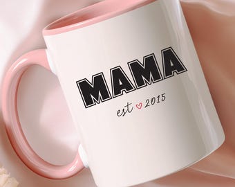 Taza personalizada para mamá, taza para mamá primeriza, tazas de regalo personalizadas, tazas de espresso de 11 oz y 15 oz
