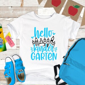 Hello Kindergarten Shirt: First Day of School Tee