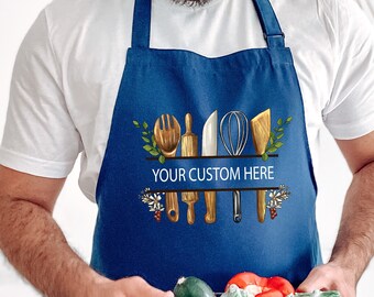 Custom Chef Apron: Personalized Kitchen Tools, Poly-Cotton