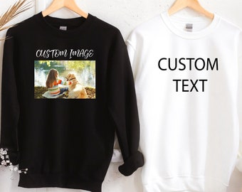 Custom Sweatshirt, Custom Text Image Sweatshirt, Custom Family Sweatshirts, Custom Group Sweats, Personalized Sweat, Custom Word Sweatshirt