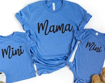 Mama And Mini Matching Shirt Set, Mother's Day Gift