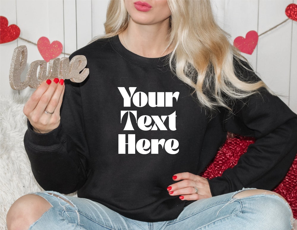 Custom Family Sweatshirts, Personalized Text Sweatshirt, Custom Group Sweatshirt,Custom Text Sweatshirt, Custom Word Sweatshirt Printfushion