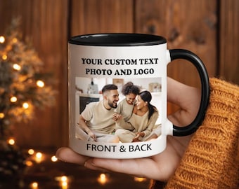 Custom Photo Ceramic Coffee Mug, Personalized Logo Cup(11oz, 15oz)