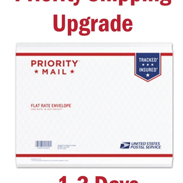 Upgrade Shipping to Priority, Priority Mail, Fast Shipping, Rush Order, Rush My Order, Speed Shipping