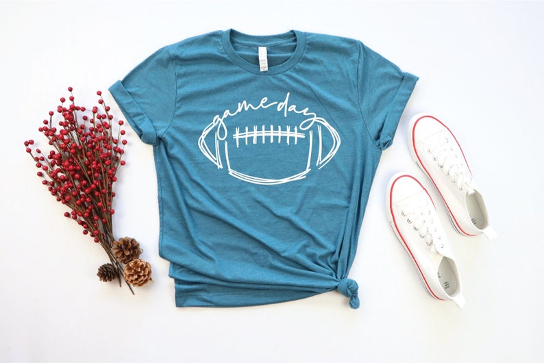 Game Day Football Shirt Football Shirt Women Football Shirt Etsy