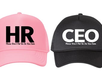 Kiss Cam Concert Trucker Hat: Funny Meme Music Festival Cap