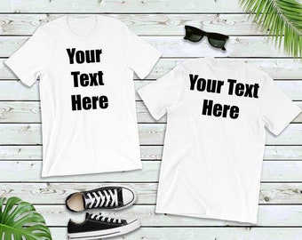 Custom Back Print Add-on for Unisex T-Shirt