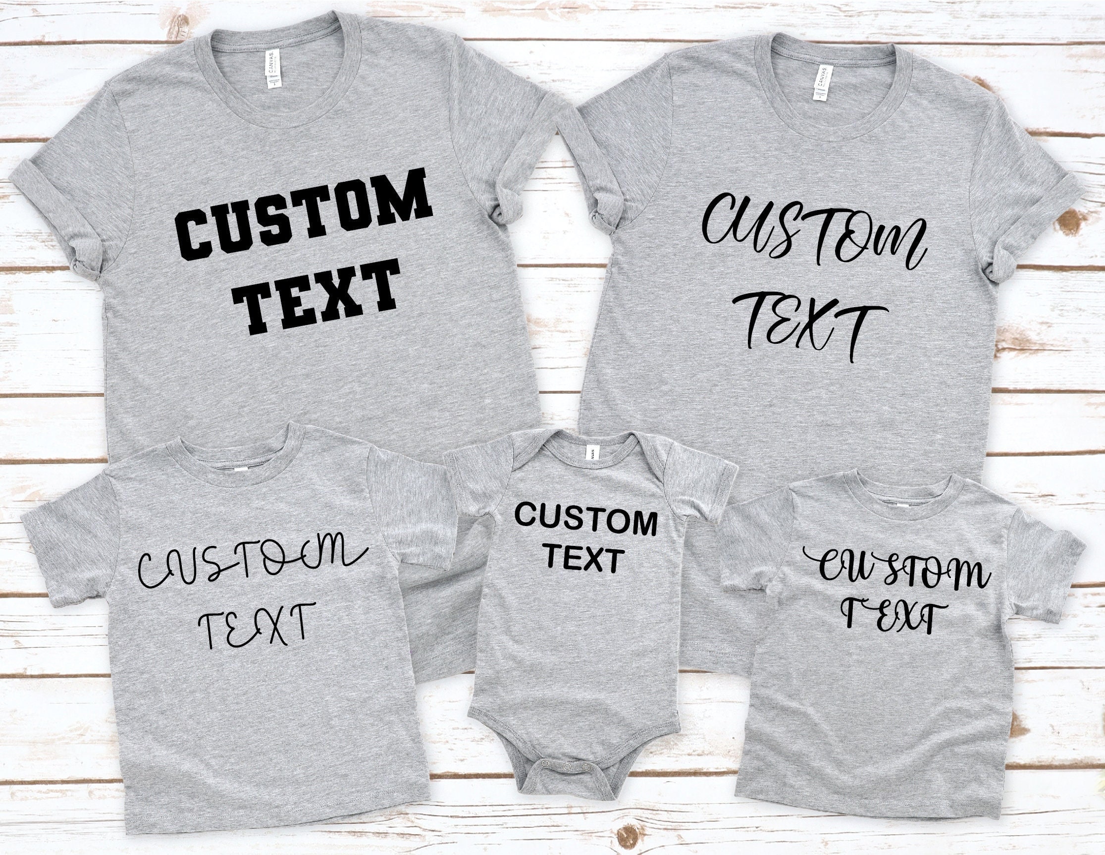 Custom Shirt Custom Text Shirt custom Family Shirt Custom - Etsy