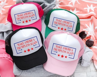 Gorra de camionero de espuma anti-Trump, gorra política con texto personalizado