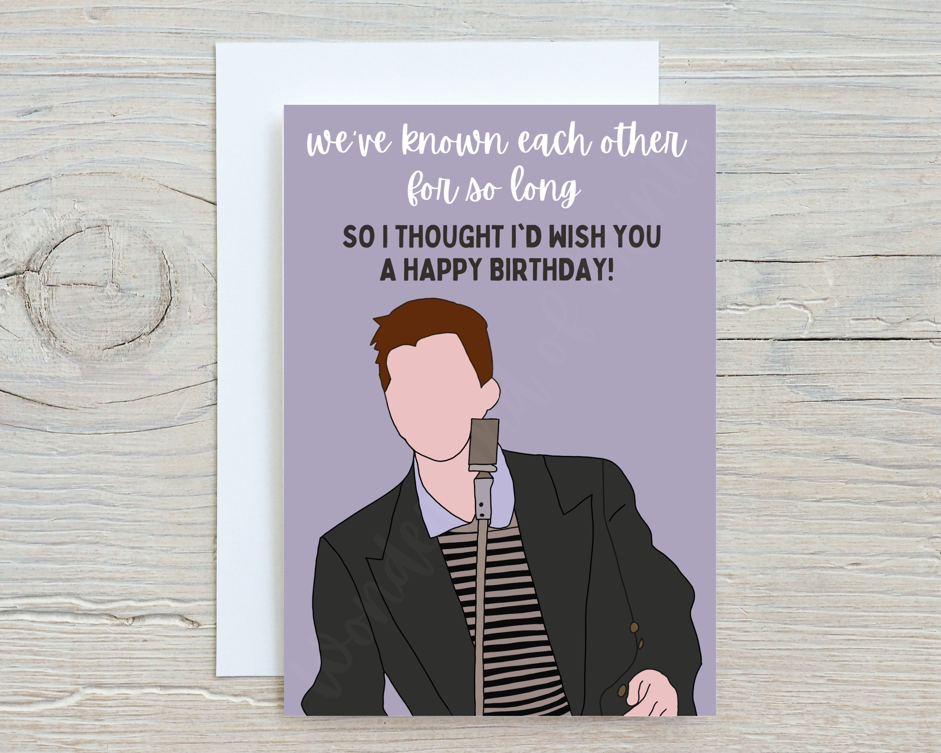 Rick Astley Rick Roll Never Give You Up | Greeting Card