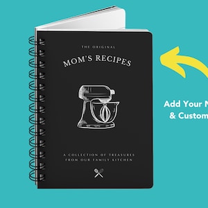 Personalized Recipe Book: Custom Family Cookbook, Glossy Cover