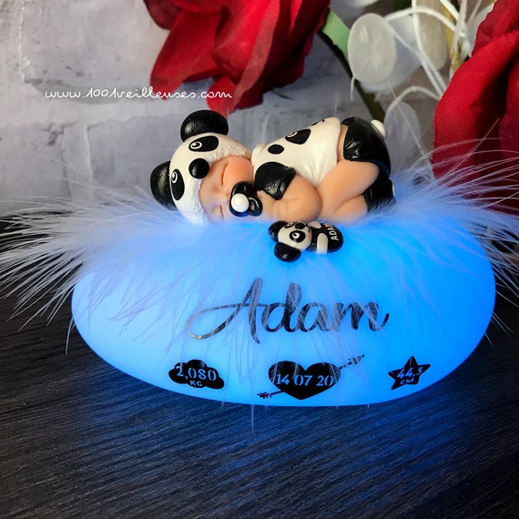 Panda Baby Panda Night Light Led Lamp Personalized Night Etsy
